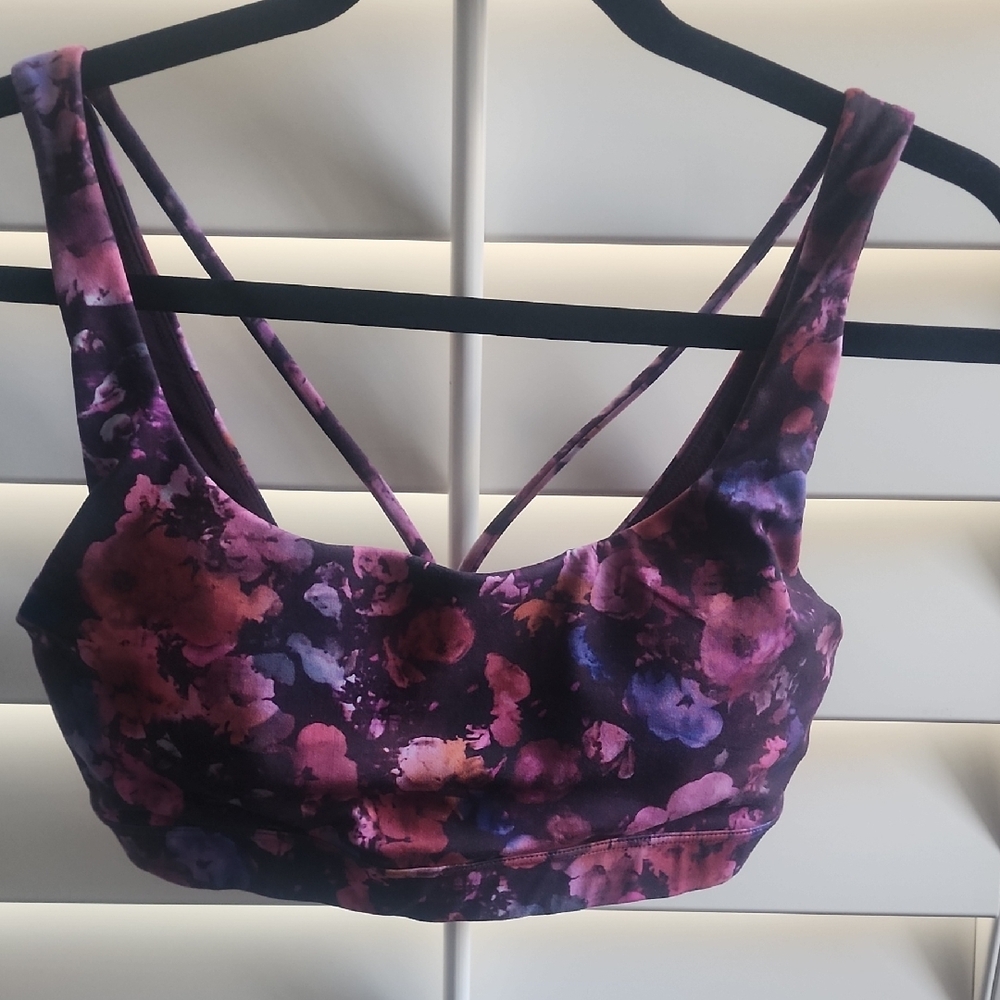 Athleta exhale Floral Sports Bra